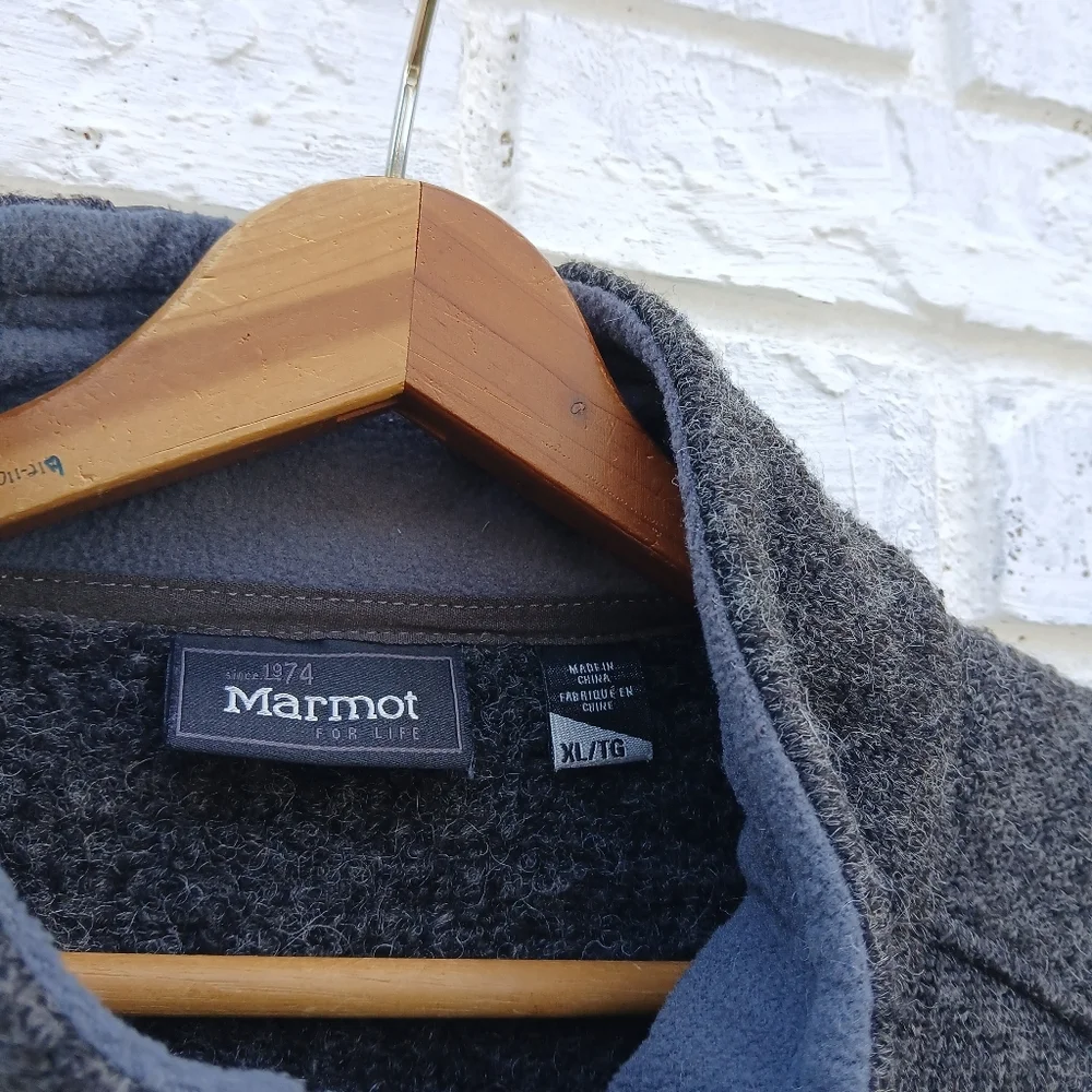 Marmot Poacher Pile Wool Blend Jacket Gray